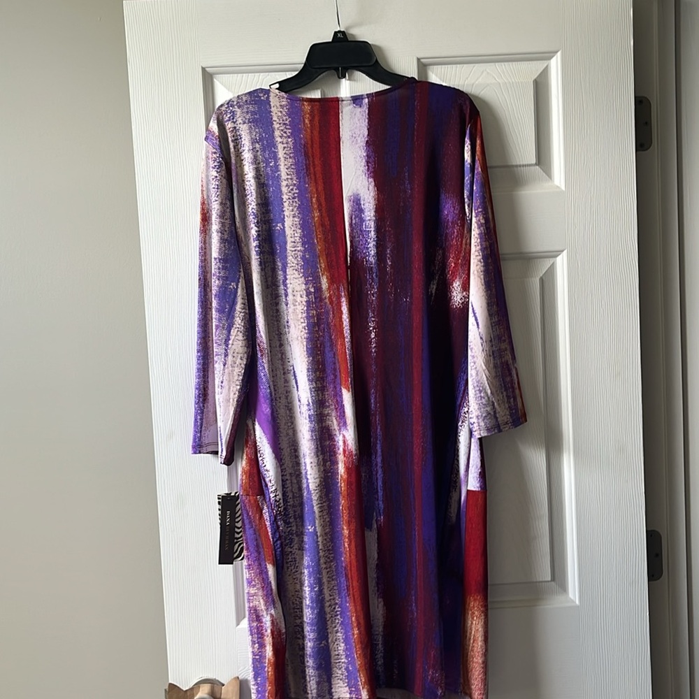NWT Dana Buchman Faux Wrap Dress - Picture 5 of 5